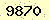 請輸入此驗證碼 : 9870
