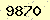 請輸入此驗證碼 : 9870