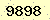 請輸入此驗證碼 : 9898