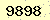 請輸入此驗證碼 : 9898