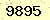 請輸入此驗證碼 : 9895