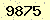 請輸入此驗證碼 : 9875