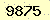 請輸入此驗證碼 : 9875