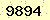 請輸入此驗證碼 : 9894