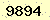 請輸入此驗證碼 : 9894