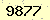 請輸入此驗證碼 : 9877
