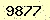 請輸入此驗證碼 : 9877