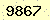 請輸入此驗證碼 : 9867