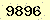 請輸入此驗證碼 : 9896