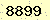 請輸入此驗證碼 : 8899