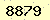 請輸入此驗證碼 : 8879
