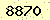 請輸入此驗證碼 : 8870