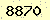 請輸入此驗證碼 : 8870