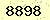 請輸入此驗證碼 : 8898