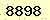 請輸入此驗證碼 : 8898