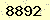 請輸入此驗證碼 : 8892