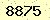 請輸入此驗證碼 : 8875