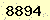請輸入此驗證碼 : 8894