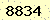 請輸入此驗證碼 : 8834