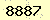 請輸入此驗證碼 : 8887