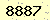 請輸入此驗證碼 : 8887