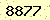 請輸入此驗證碼 : 8877