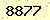 請輸入此驗證碼 : 8877