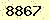 請輸入此驗證碼 : 8867