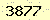 請輸入此驗證碼 : 3877