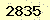 請輸入此驗證碼 : 2835