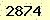 請輸入此驗證碼 : 2874