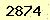 請輸入此驗證碼 : 2874