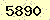 請輸入此驗證碼 : 5890