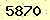 請輸入此驗證碼 : 5870