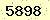 請輸入此驗證碼 : 5898