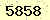 請輸入此驗證碼 : 5858