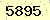 請輸入此驗證碼 : 5895
