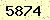 請輸入此驗證碼 : 5874