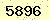 請輸入此驗證碼 : 5896