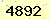 請輸入此驗證碼 : 4892