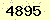 請輸入此驗證碼 : 4895