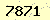 請輸入此驗證碼 : 7871