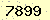 請輸入此驗證碼 : 7899