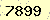 請輸入此驗證碼 : 7899