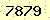 請輸入此驗證碼 : 7879