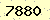 請輸入此驗證碼 : 7880