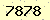 請輸入此驗證碼 : 7878