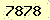請輸入此驗證碼 : 7878