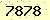 請輸入此驗證碼 : 7878