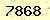 請輸入此驗證碼 : 7868